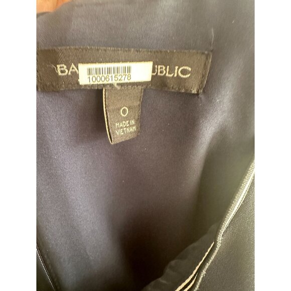 BANANA REPUBLIC Navy Blue Wide Leg Jumpsuit Size 0 - Picture 4 of 7